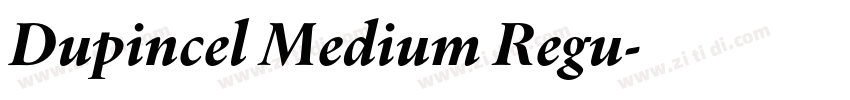 Dupincel Medium Regu字体转换
